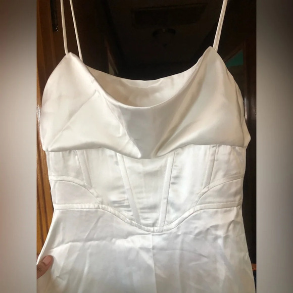 ZARA SATIN LINGERIE STYLE DRESS - Picture 11 of 15